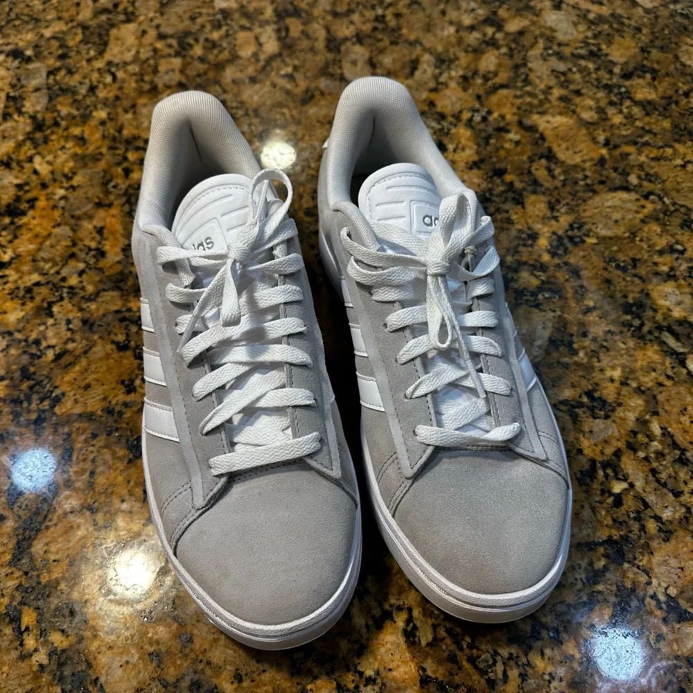 Adidas Gray and White Women's Shoes - Picture 2 of 8